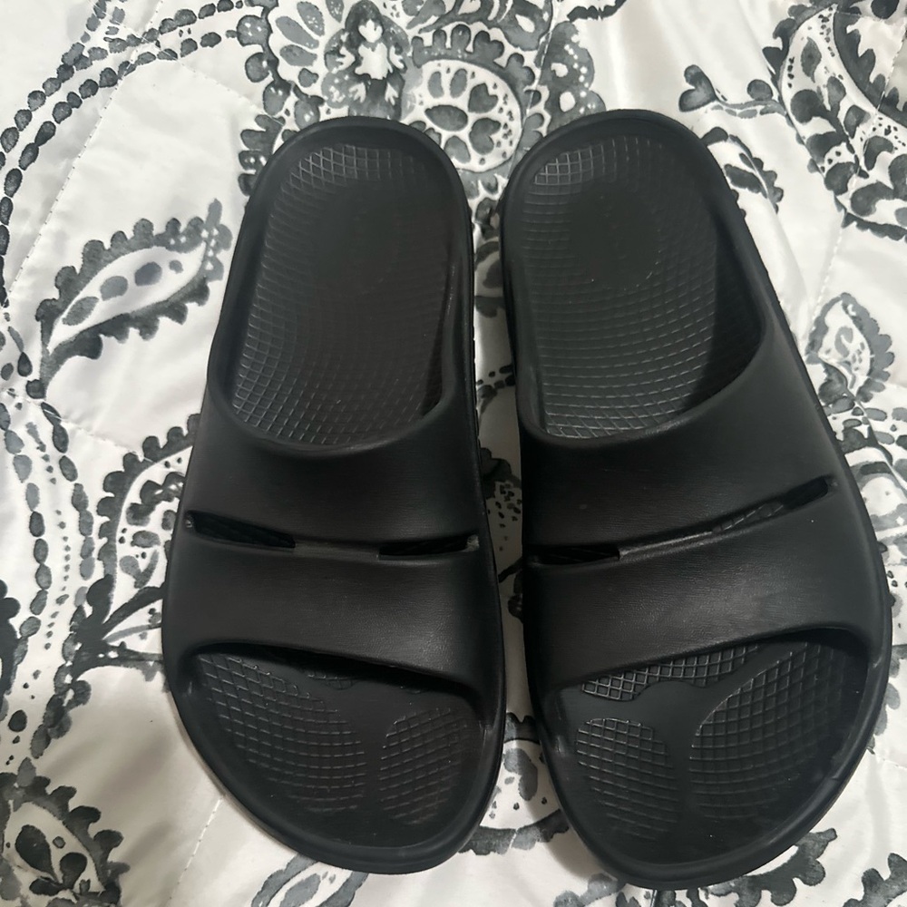 Black Slide Sandals